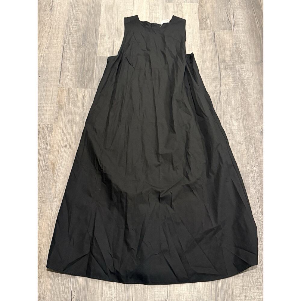 Marcella NYC Dress Women's Size XL Black Fit Flare Long Midi Sleeveless EUC